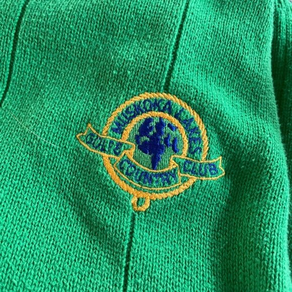 Vintage Muskoka Lakes Golf & Country Club Green Sweater - Picture 8 of 10
